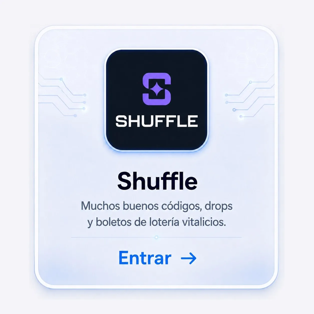 Registro en Shuffle