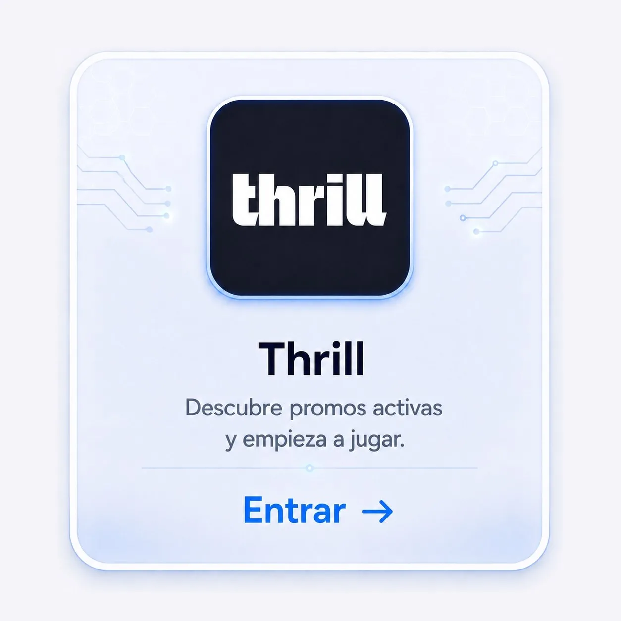 Registro en Thrill